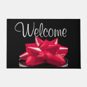 Big Red Bow Willkommen Fußmatte (Vorderseite)