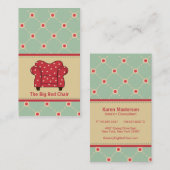 Big Red Chair Business Cards Visitenkarte (Vorne/Hinten)