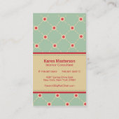 Big Red Chair Business Cards Visitenkarte (Rückseite)