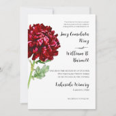 Big Red Chrysanthemum Einladung (Vorderseite)