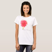 Big Red Chrysanthemum immer blühende T - Shirt Top (Vorne ganz)