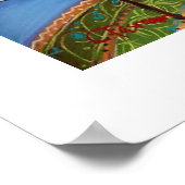 Big Red Cosy Chair Poster (Ecke)