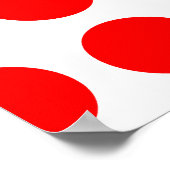 Big Red Dots Poster (Ecke)