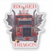 BIG RED DRAGON AUFKLEBER (Vorderseite)