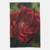 Big Red Dramatic Rose Art Kitchen Towel Geschirrtuch (Vertikal)
