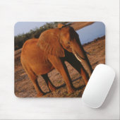 Big Red Elephant Mousepad (Mit Mouse)