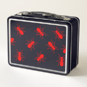 Big Red Fire Ants Metall Brotdose (Rückseite)