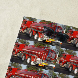 Big Red Fire Motor, Strandtuch