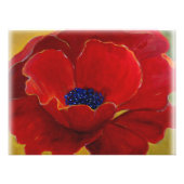 Big Red Floral Poster (Vorne)