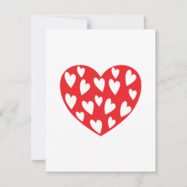 Big Red Heart Card Einladung