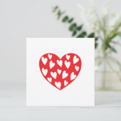 Big Red Heart Card Karte (Stehend Vorderseite)