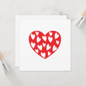 Big Red Heart Card Karte (Vorderseite/Rückseite Beispiel)
