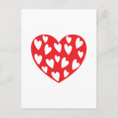 Big Red Heart Card Postkarte (Vorderseite)