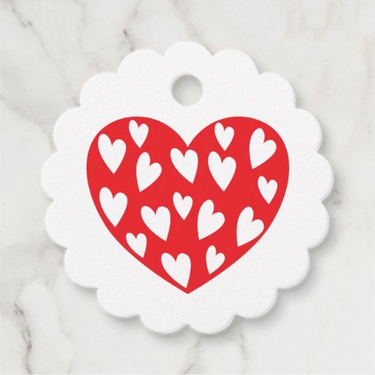 Big Red Heart Geschenkanhänger (Vorderseite)