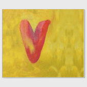 Big Red Heart Geschenkpapier (Flach)