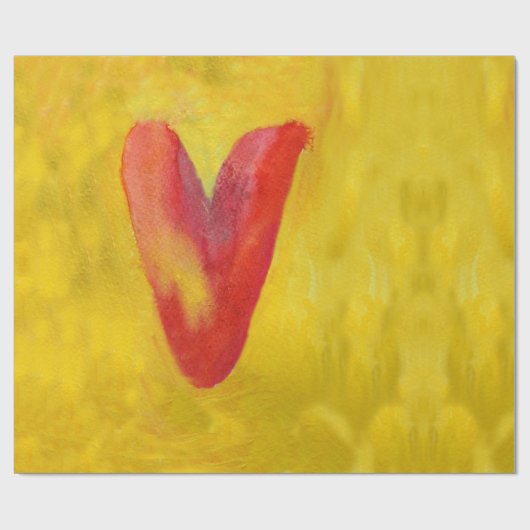 Big Red Heart Geschenkpapier (Flach)