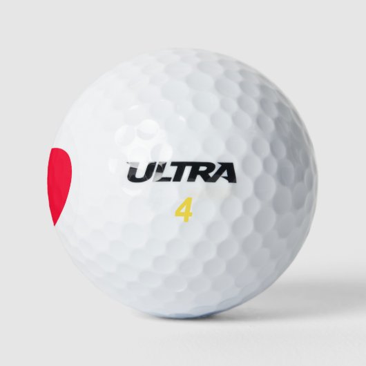 Big Red Heart Golfball (Logo)