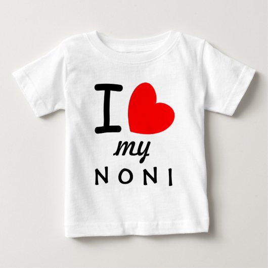 Big Red Heart I Liebe My Noni V05 Baby T-shirt (Vorderseite)