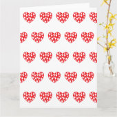 Big Red Heart Karte (Gelbe Blume)