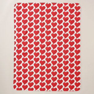 Big Red Heart, Liebe, weißer Valentinstag Sherpadecke