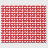 Big Red Heart, Liebe, White Valentine Tagesgeschen Geschenkpapier (Flach)