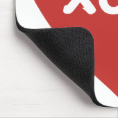 Big Red Heart Maus Pad Mousepad (Ecke)