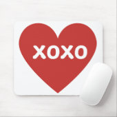 Big Red Heart Maus Pad Mousepad (Mit Mouse)