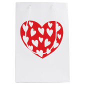 Big Red Heart Mittlere Geschenktüte (Vorderseite)