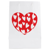 Big Red Heart Mittlere Geschenktüte (Rückseite)