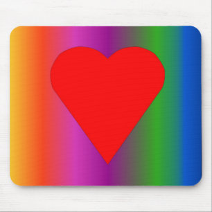 Big Red Heart Mousepad