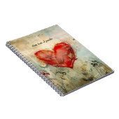 Big Red Heart Notizblock (Rechte Seite)