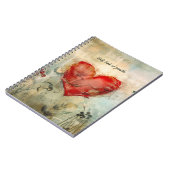 Big Red Heart Notizblock (Linke Seite)