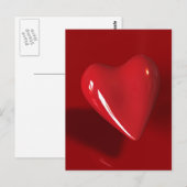 Big Red Heart Postcard Postkarte (Vorne/Hinten)