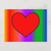 Big Red Heart Postkarte (Vorderseite)