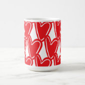 Big Red Hearts Paper Cup Kaffeetasse (Mittel)