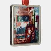 Big Red Heavy Lkw für Lkw & Lkw-Liebhaber Silbernes Ornament (Rechts)