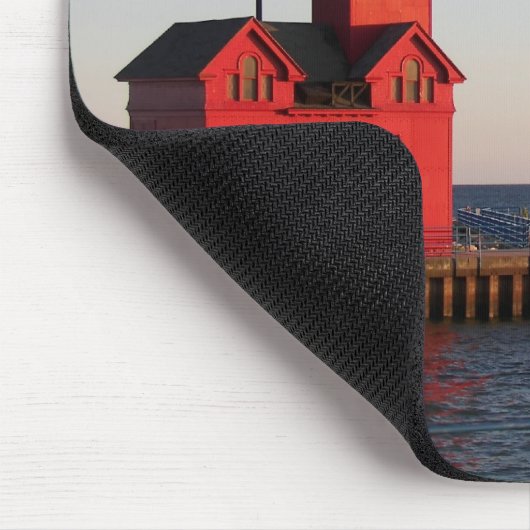 Big Red Holland Leuchtturm Mousepad (Ecke)