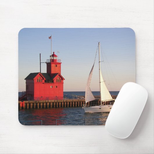 Big Red Holland Leuchtturm Mousepad (Mit Mouse)