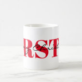 Big Red Initials & Merry Christmas 11oz Classic Kaffeetasse (Mittel)