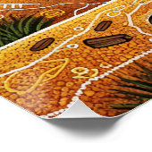 Big Red Kangaroo in Australian outback Poster (Ecke)