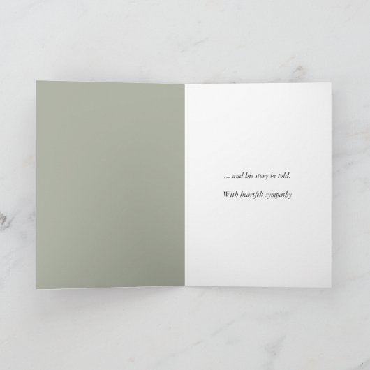 Big Red Lighthouse Beileid Karte (Innenseite)