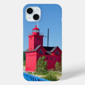 Big Red Lighthouse Case-Mate iPhone Hülle (Rückseite)