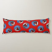 Big Red Lighthouse Malerei Holland Original Art Seitenschläferkissen (Vorderseite)