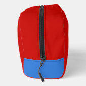 Big Red Lighthouse Malerei Holland Original Art Waschbeutel (Rechts)