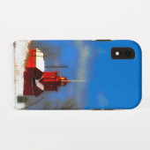 Big Red Lighthouse Malerei - Originelle Kunst Case-Mate iPhone Hülle (Rückseite (Horizontal))
