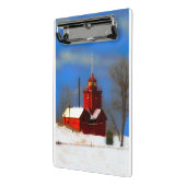 Big Red Lighthouse Malerei - Originelle Kunst Mini Klemmbrett (Gewinkelt2)
