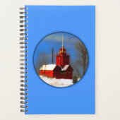 Big Red Lighthouse Malerei - Originelle Kunst Planer (Vorderseite)