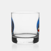 Big Red Lighthouse Malerei - Originelle Kunst Whiskyglas (Rechts)