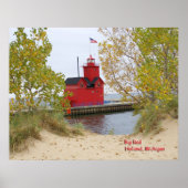 Big Red Lighthouse Poster (Vorne)