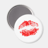 Big Red Lips Magnet (Vorderseite/Rückseite)